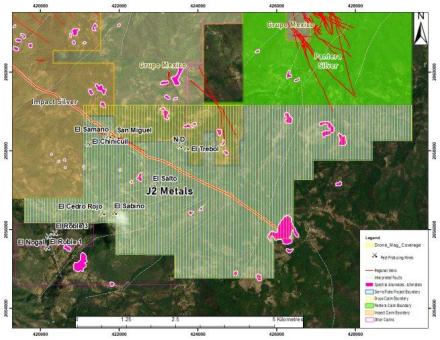 J2 Metals startet eine Magnetik-Vermessung mittels UAV im Silber-Gold-Antimon-Projekt Sierra Plata im Bezirk Zacualpan-Taxco, Mexiko