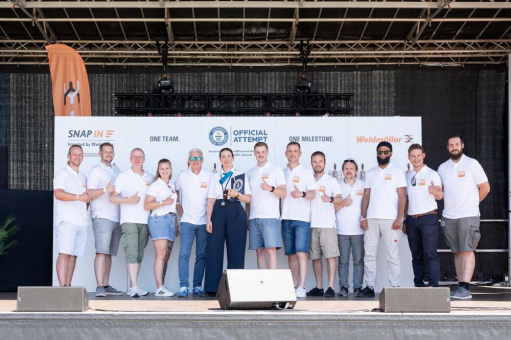 Weidmüller erzielt GUINNESS WORLD RECORDS™ Titel mit SNAP IN