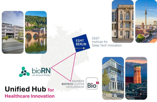 BioM, bioRN und ESMT Berlin gründen den  „Unified Hub for Healthcare Innovation“ in Deutschland