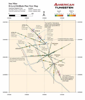 American Tungsten treibt Bohrungen zur Ressourcenerweiterung voran, bestätigt eine Streichlänge von über 900 Fuß bei den Gängen Nr. 5 und Nr. 7 und unterstreicht das umfassende Entwicklungspotenzial der Mine Ima