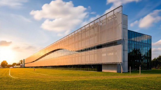 5 überzeugende Vorteile von Sonnenschutz mit HAVER Architekturgewebe LARGO TWIST