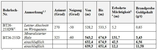 Revival Gold durchteuft auf Beartrack-Arnett in Idaho 3,43 g/t Gold über 131,7 Meter, darunter 6,6 g/t Gold über 42,5 Meter