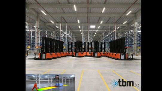 Großprojekt bei Amazon: tbm hightech control GmbH rüstet 50 Toyota-Hochregalstapler mit PPS High Performance aus