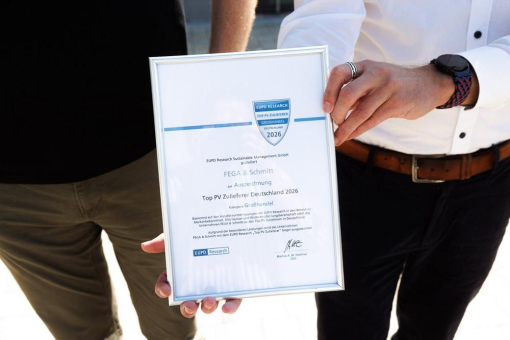 FEGA & Schmitt bei PV-Installateuren hoch angesehen