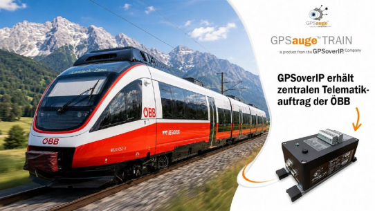 GPSoverIP erhält zentralen Telematikauftrag der ÖBB