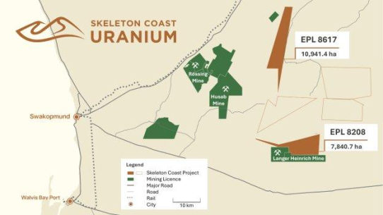 Skeleton Coast Uranium schließt erste Phase der Digitalisierung der historischen Explorationsdaten für die EPLs 8617, 8208 und 9727 in Namibia ab