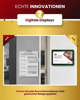 Digitale Displays – Informationen genau dort, wo sie gebraucht werden.