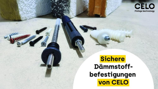 Mit CELO sicher an WDVS befestigen - ganz ohne Wärmebrücken