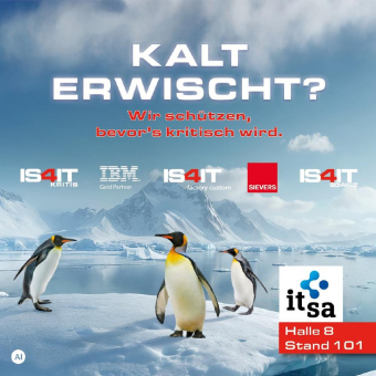 Ein starkes Team: IS4IT Kritis zusammen mit vier Partnern bei der it-sa 2026 in Nürnberg