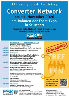 Kompakt up to date: Jetzt anmelden und profitieren – Sitzung und Fachtag des Converter Network am 11.11.2026 in Stuttgart