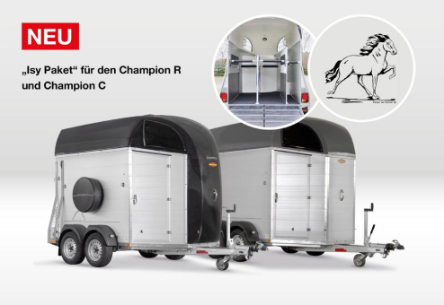 Böckmann bringt maßgeschneiderten Transportkomfort für Isländer und Ponys: Neue Ausstattungspakete "Isy" und "Pony" für die Champion-Modellreihe