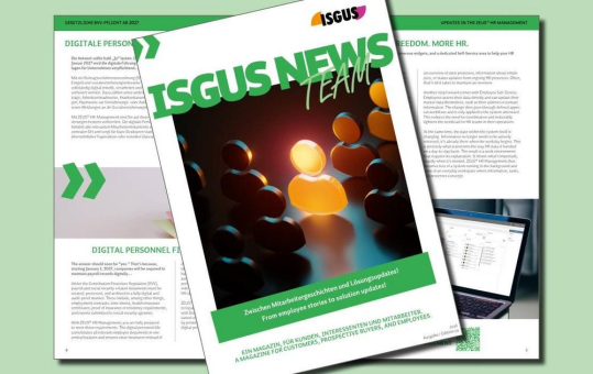 NEWS trifft TEAM: das neue ISGUS Magazin