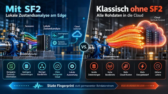99,9 % Datenreduktion: Warum Gigabytes in die Cloud schicken, wenn der Zustand am Edge entsteht?