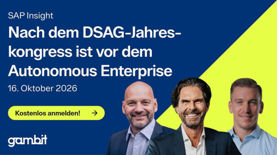 Nach dem DSAG-Jahreskongress ist vor dem Autonomous Enterprise